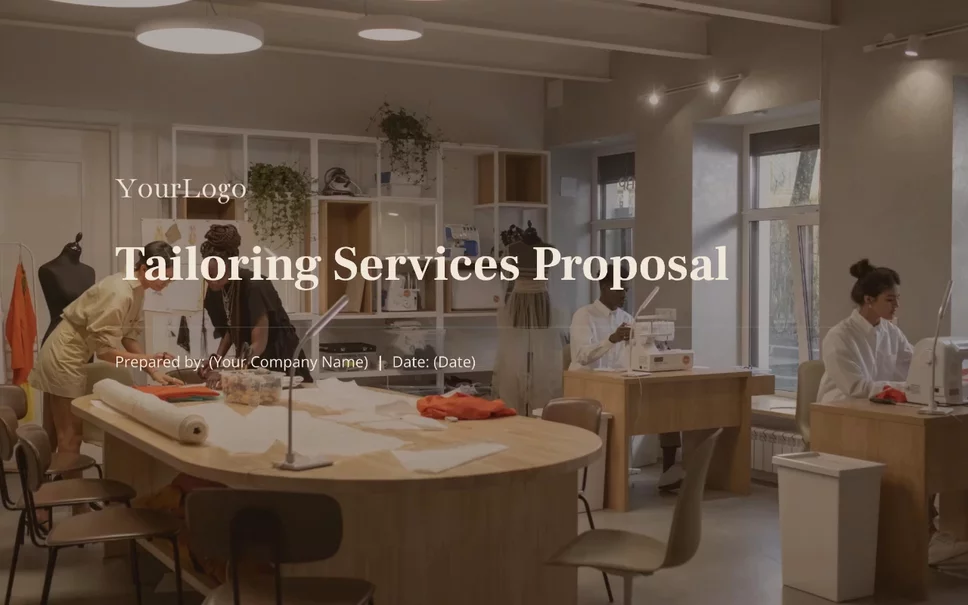 Preview of Tailoring Services Proposal Template