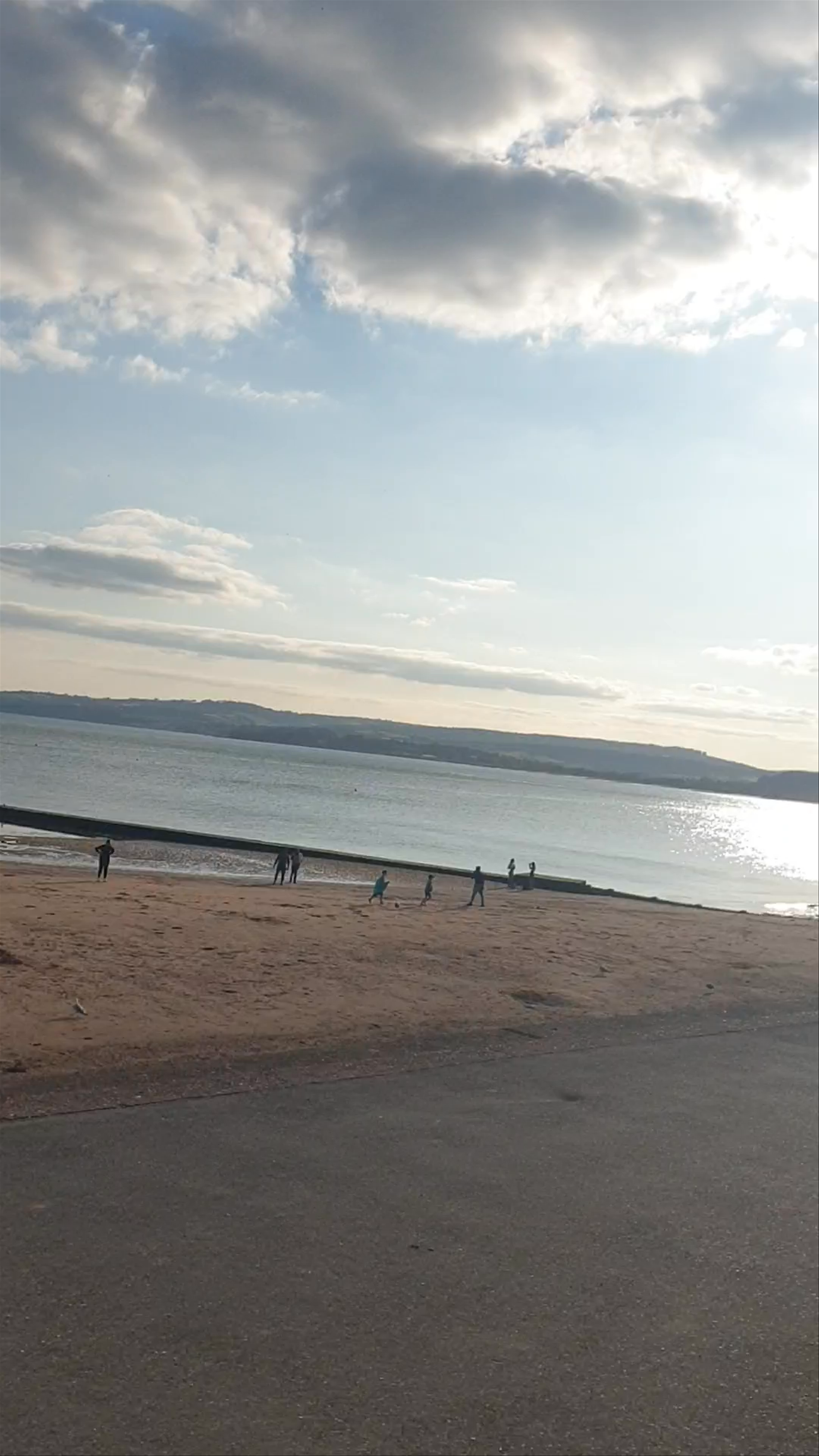 Relaxing Coastal Moments at Exmouth Beach, England