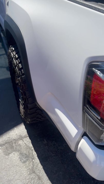 Lindstrom Family Auto Wash - Dent on truck - Car Wash Near Me - Phoenix, Arizona