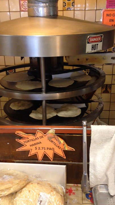 El Bolillo Bakery - Fresh tortillas in the making - Bakeries Near Me - Houston, Texas