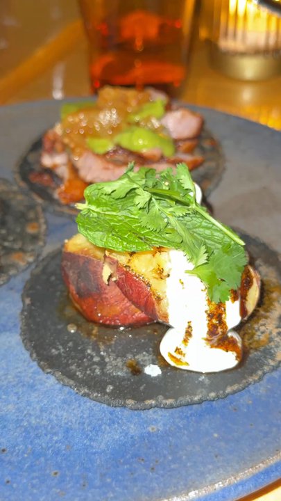 A Tí - Sweet potato and al pastor tacos - Mexican Near Me - Los Angeles, California