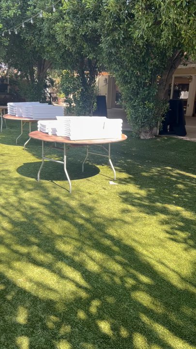 Tennessee Gardens Event Center - Tables set up prior to decorating - Party & Event Planning Near Me - Redlands, California