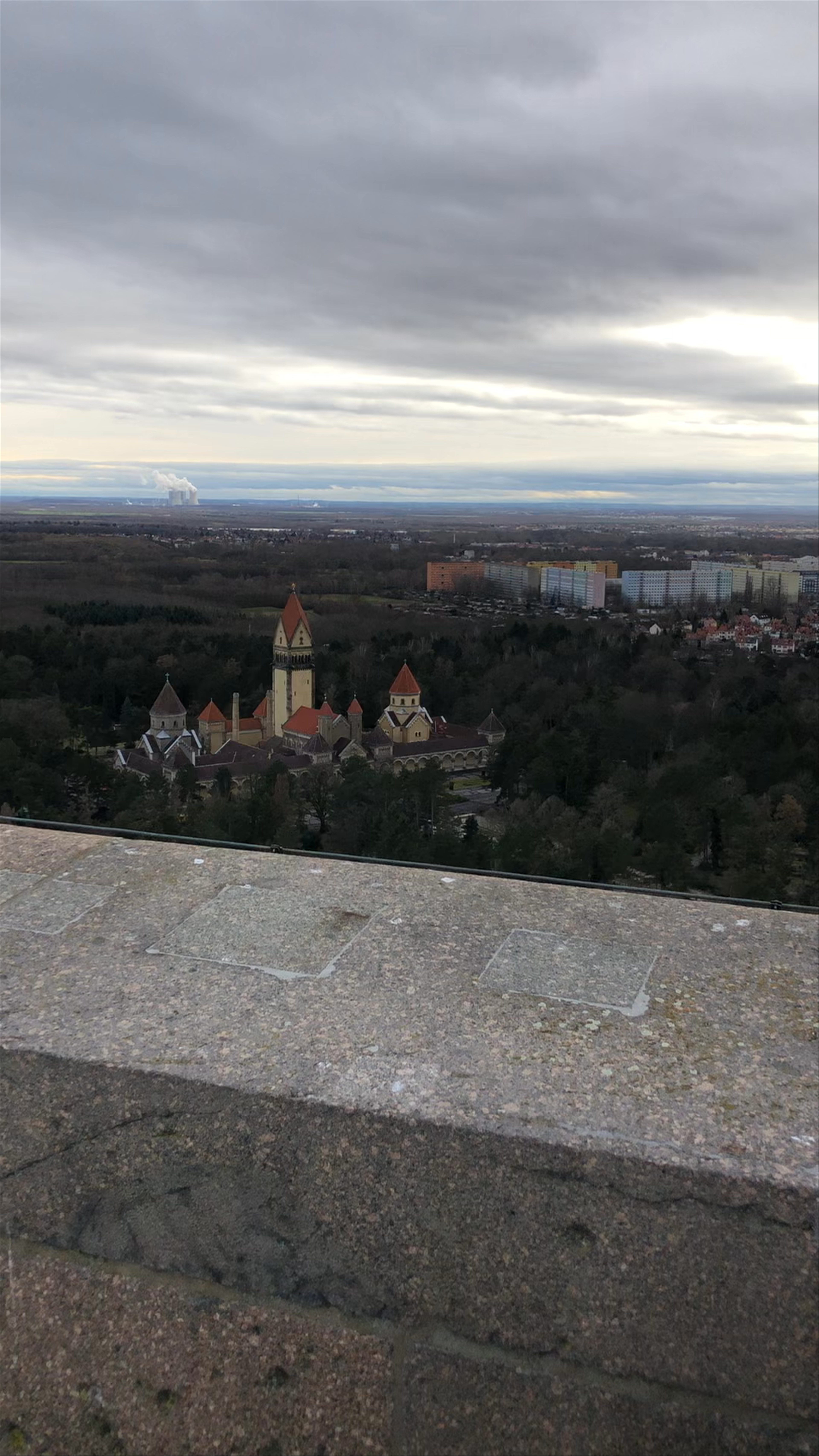 Panoramic Views from Völkerschlachtdenkmal in Leipzig, Germany