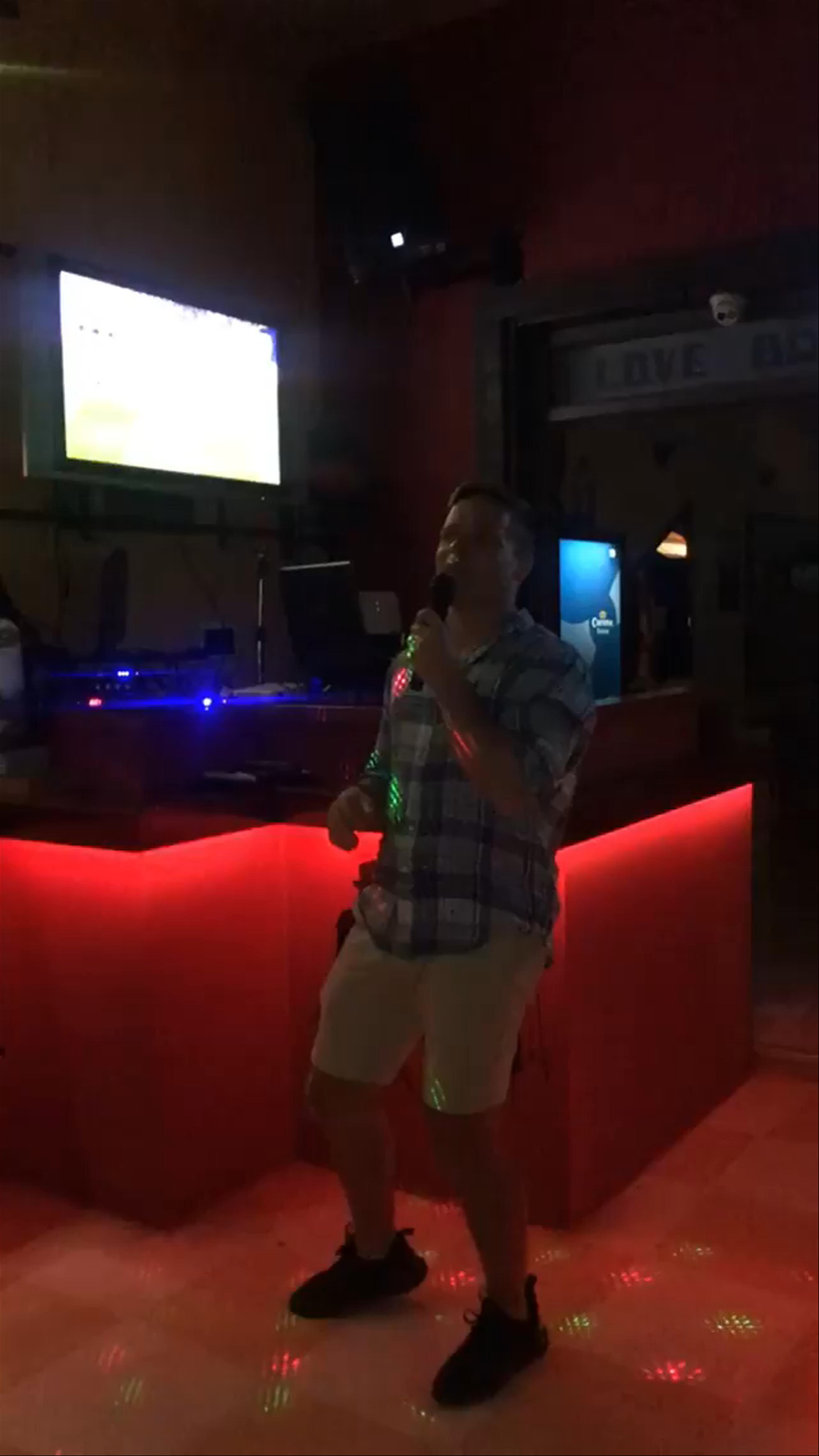 Karaoke Night at Love Boat Bar, Kamari, Greece
