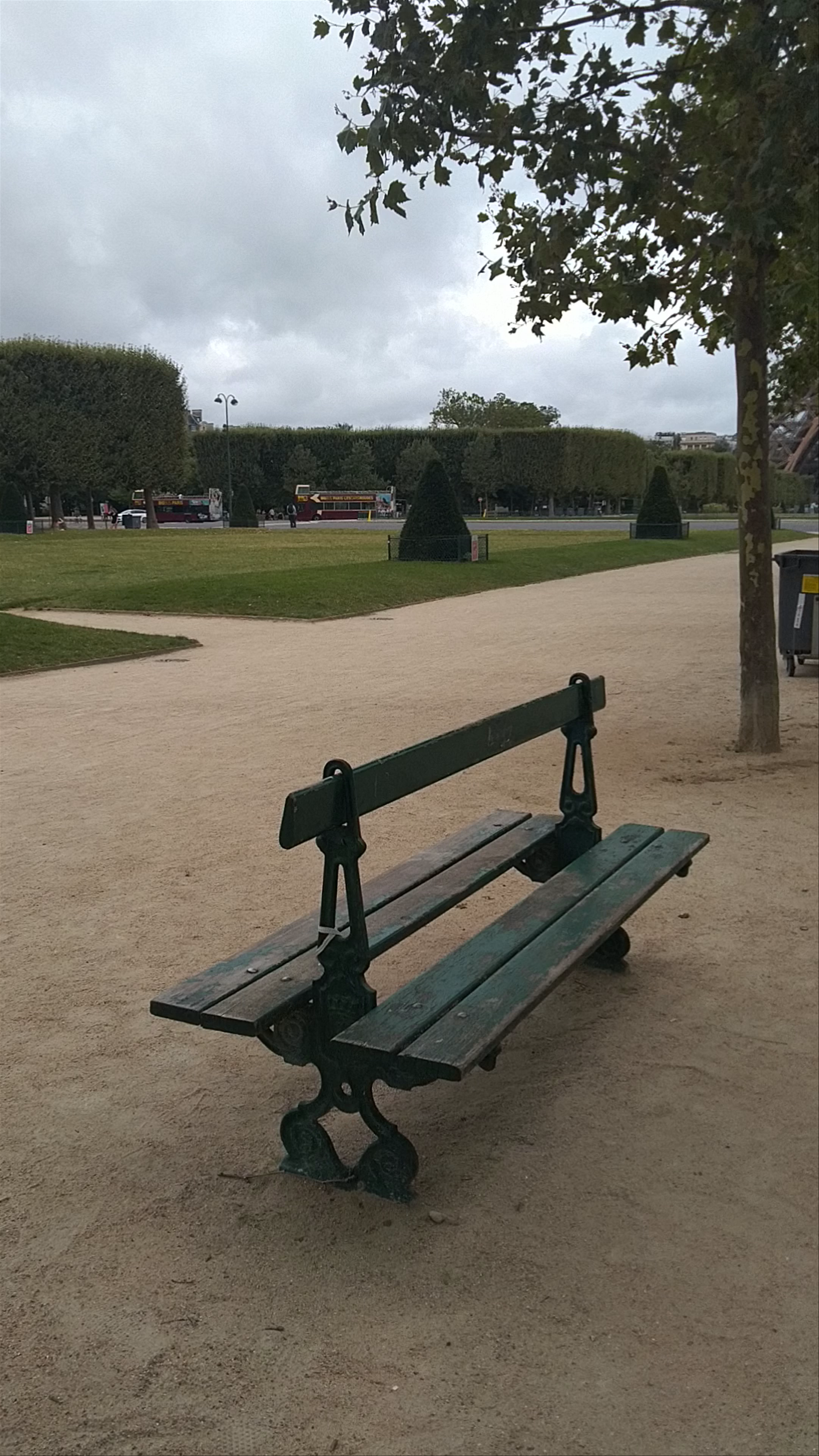 Champs de Mars Stroll: Moody Parisian Afternoon by the Eiffel Tower