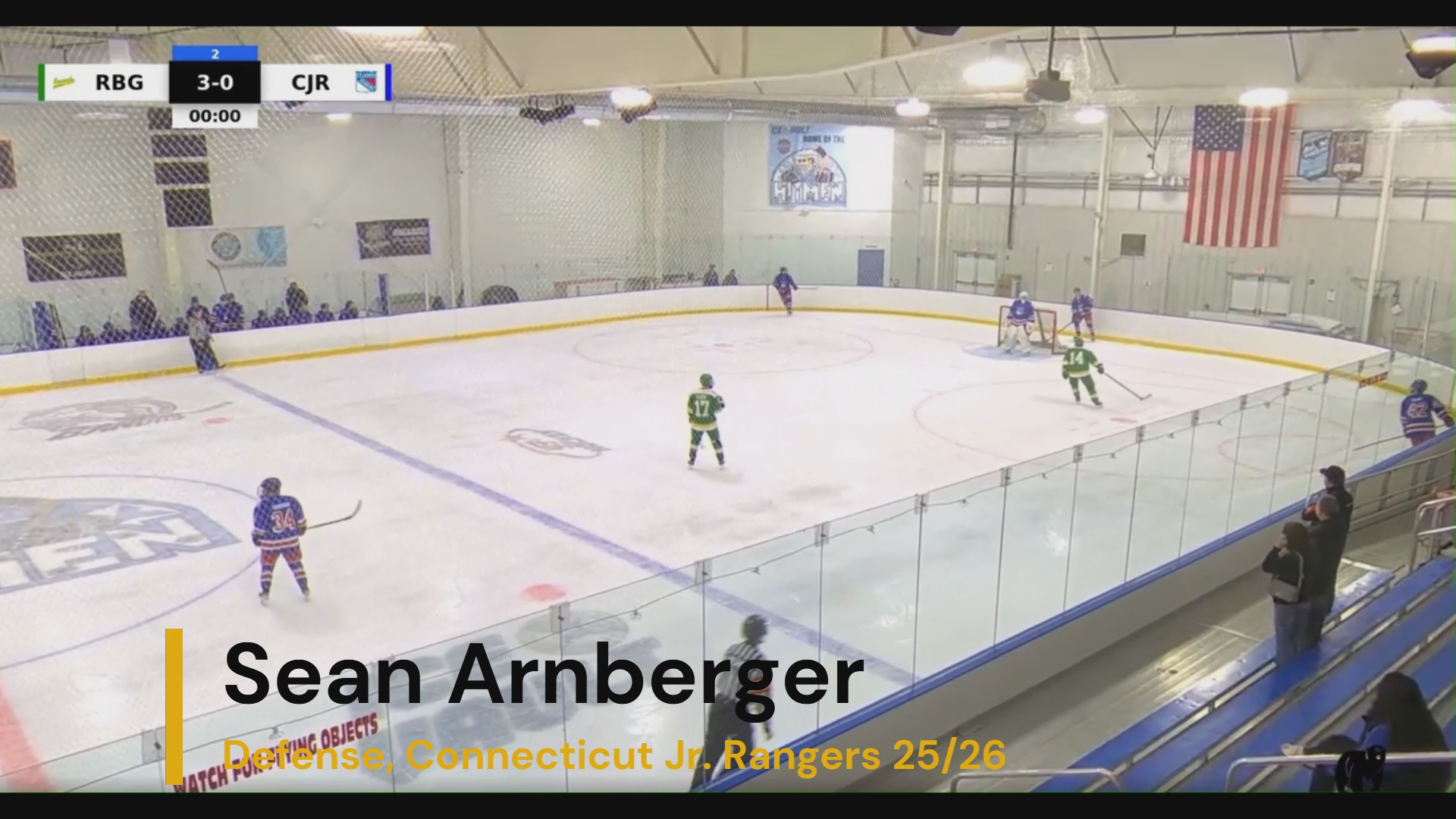 Sean Arnberger: 25-26 Connecticut Jr. Rangers short highlights