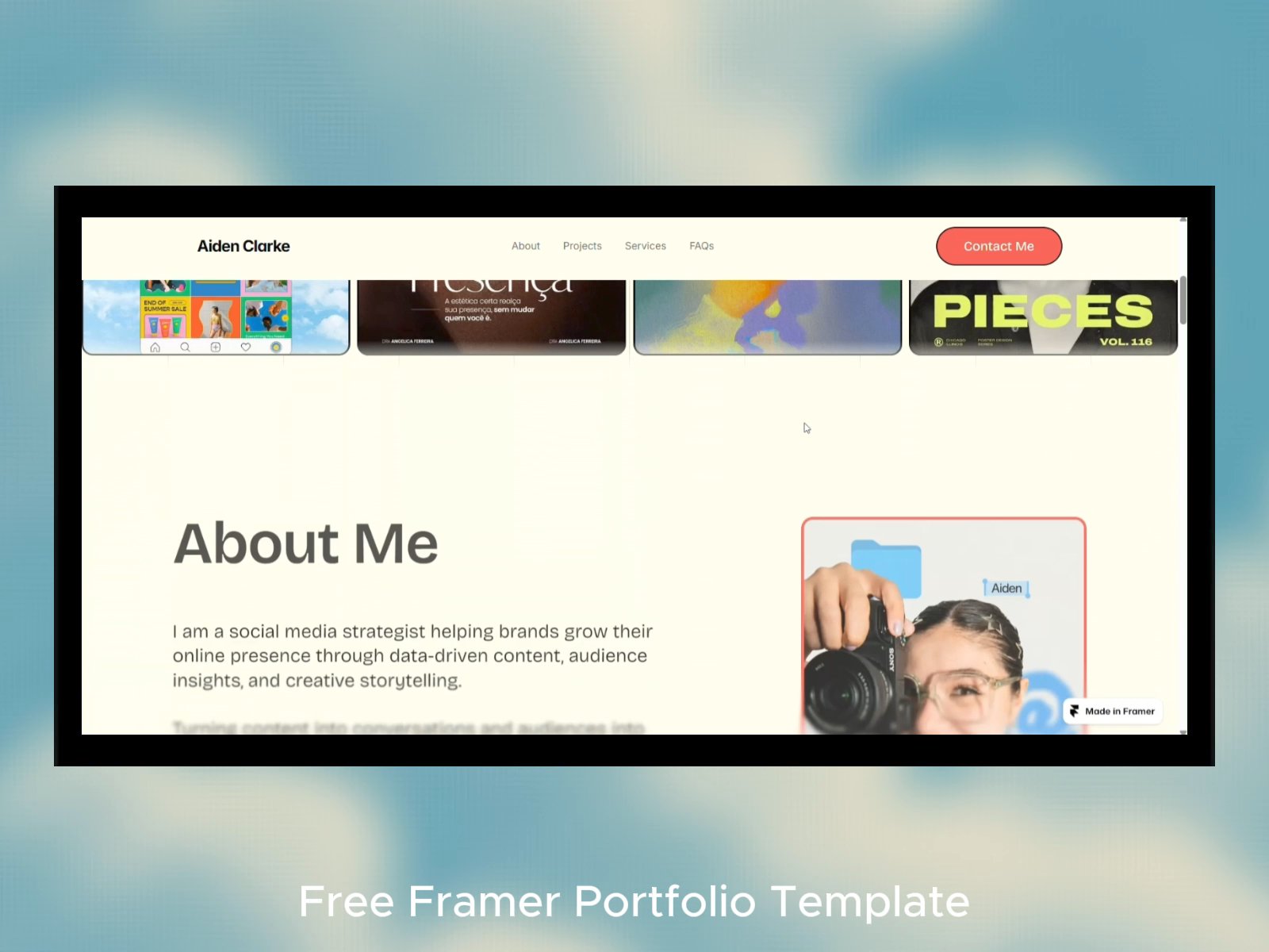 Portfoliona — Portfolio Website Template