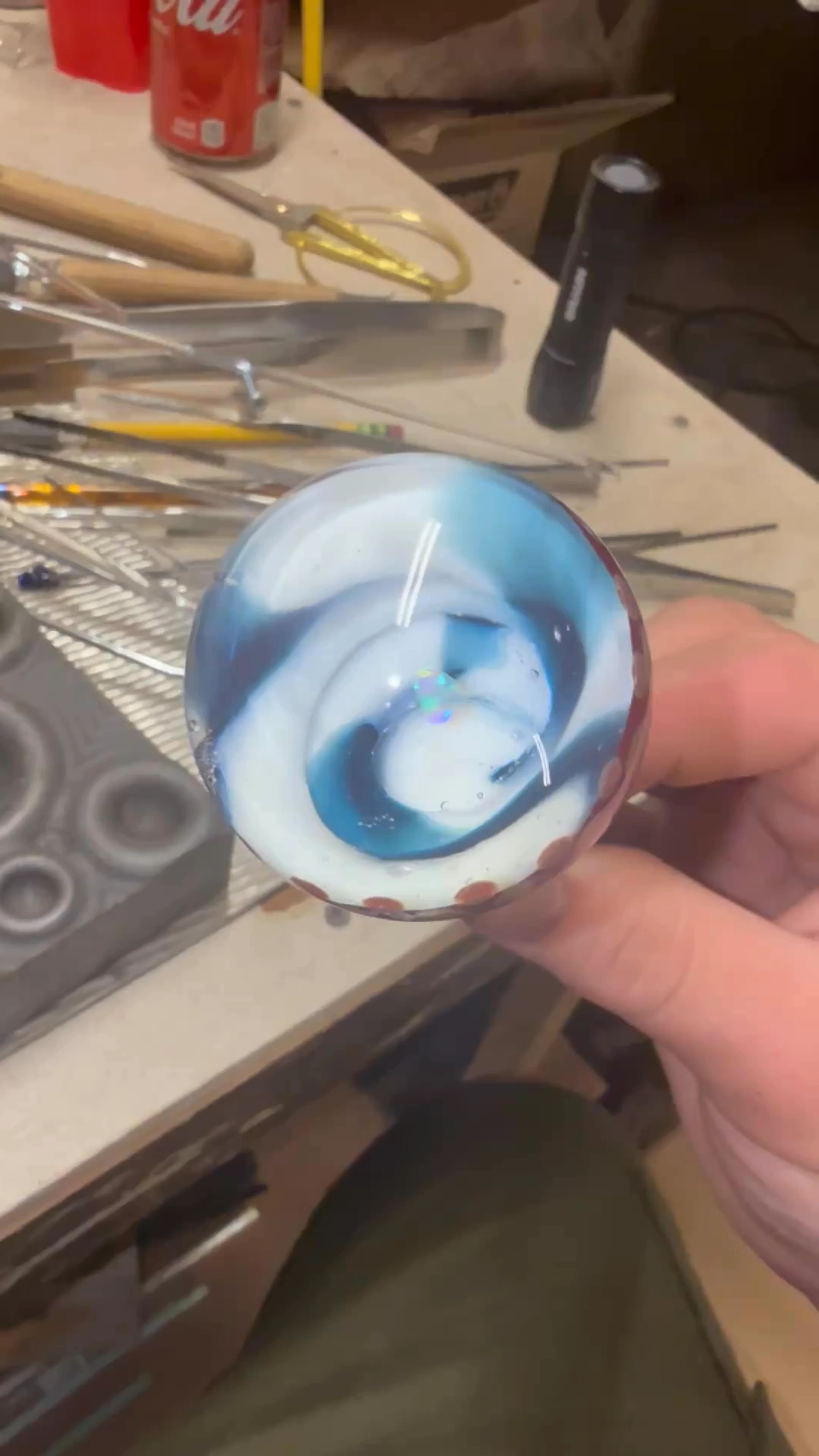 Preview pic of Large opal vortex marble