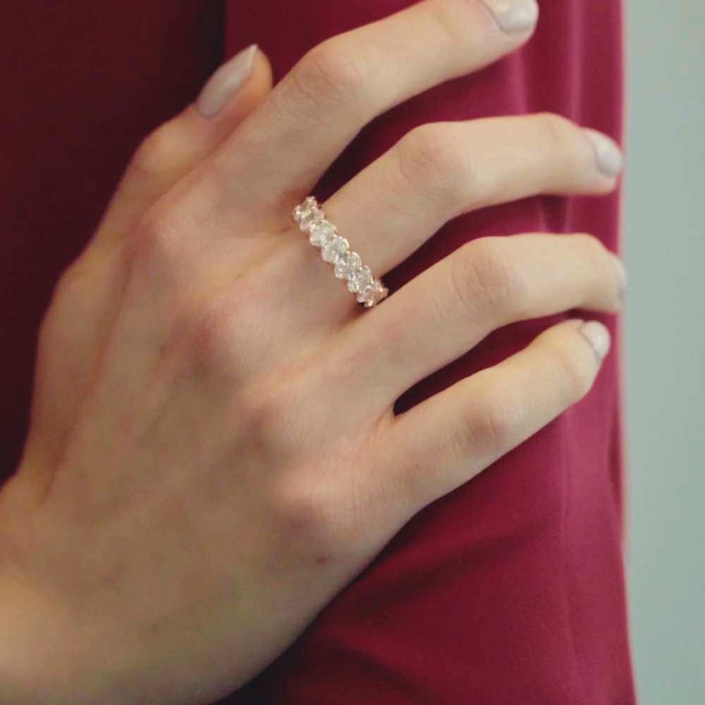 The Eternity Band | Oval | Platinum | bandStyle: full | caratWeight: 7.5ct