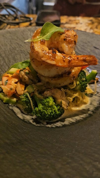 Clarity - Tiger prawns with lobster meat - New American Near Me - Vienna, Virginia