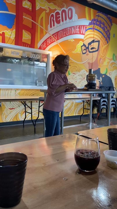 Noodle Box Kitchen - Owner's mom helping with class - Noodles Near Me - Reno, Nevada