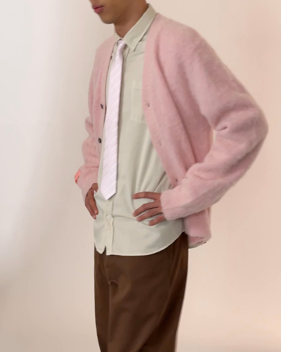 Sant Ambroeus x Highsnobiety – Alpaca Cardigan Pink - Cardigans - Light Pink - Video 4