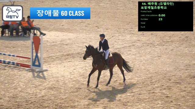 배주원 (듀앨라인) — 2026 춘계전국승마대회 (생활체육&유소년) · 장애물 60cm