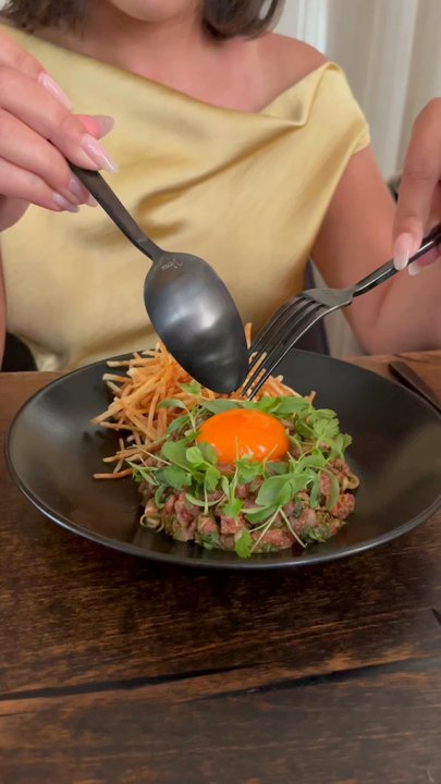 Animae - Mixing the tar tar - Asian Fusion Near Me - San Diego, California