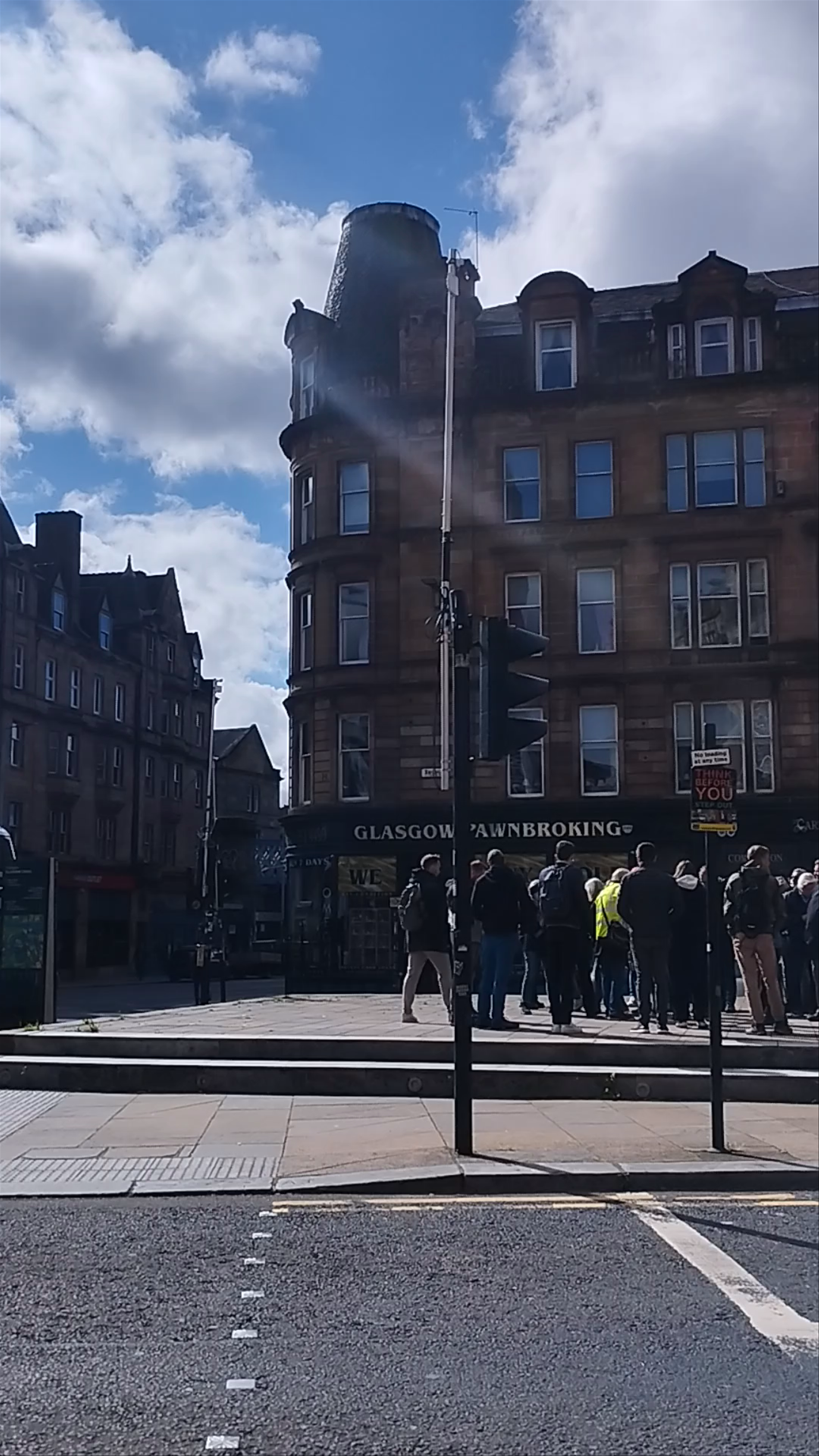 Tolbooth Steeple and High Street Atmosphere in Glasgow