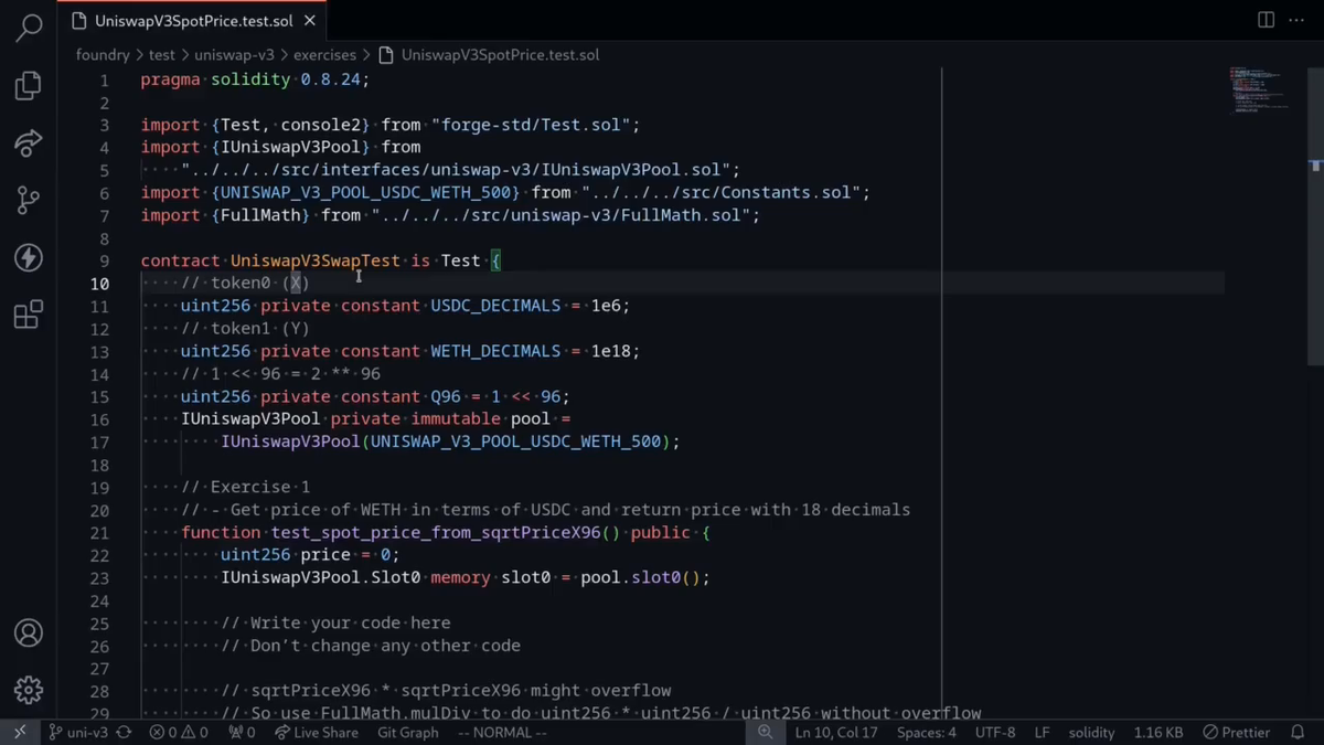 Video: Spot Price - Exercise Spot Price - Uniswap V3