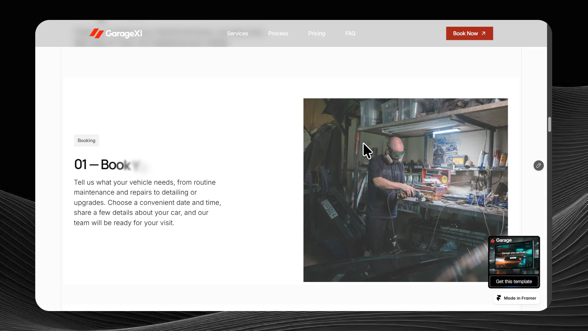 Just a note that a new website concept for Automobile Garages.The idea was simple: make a service-based business feel more premium, modern, and conversion-focused.It can also be adapted for other service-based businesses looking to improve their online presence.And for the first 7 days, it’s FREE.I just launched this template, so I’m making it available for free for the next 7 days. After that, it will become a paid Framer template.Grab it here: GarageSixIf you’re looking for a modern website for your garage or service business, now is the time to grab it.