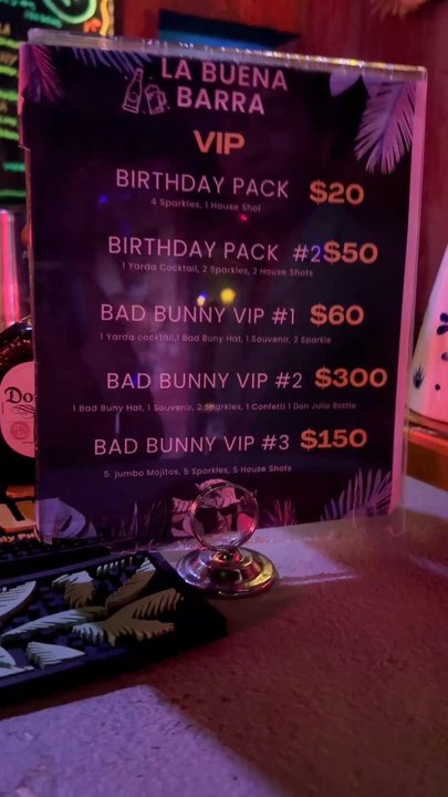 La Buena Barra - Menu - Cocktail Bars Near Me - San Juan, Puerto Rico