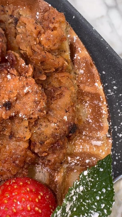 Le Chick - Another view of the chicken and waffles. - Cocktail Bars Near Me - Miami, Florida