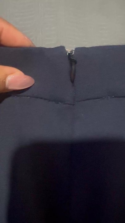 Olive Cleaners - This is to show that at full zip, it's not lined up correctly and the hook impedes the zipper, whereas this wasn't the issue before. - Sewing & Alterations Near Me - St. Louis, Missouri