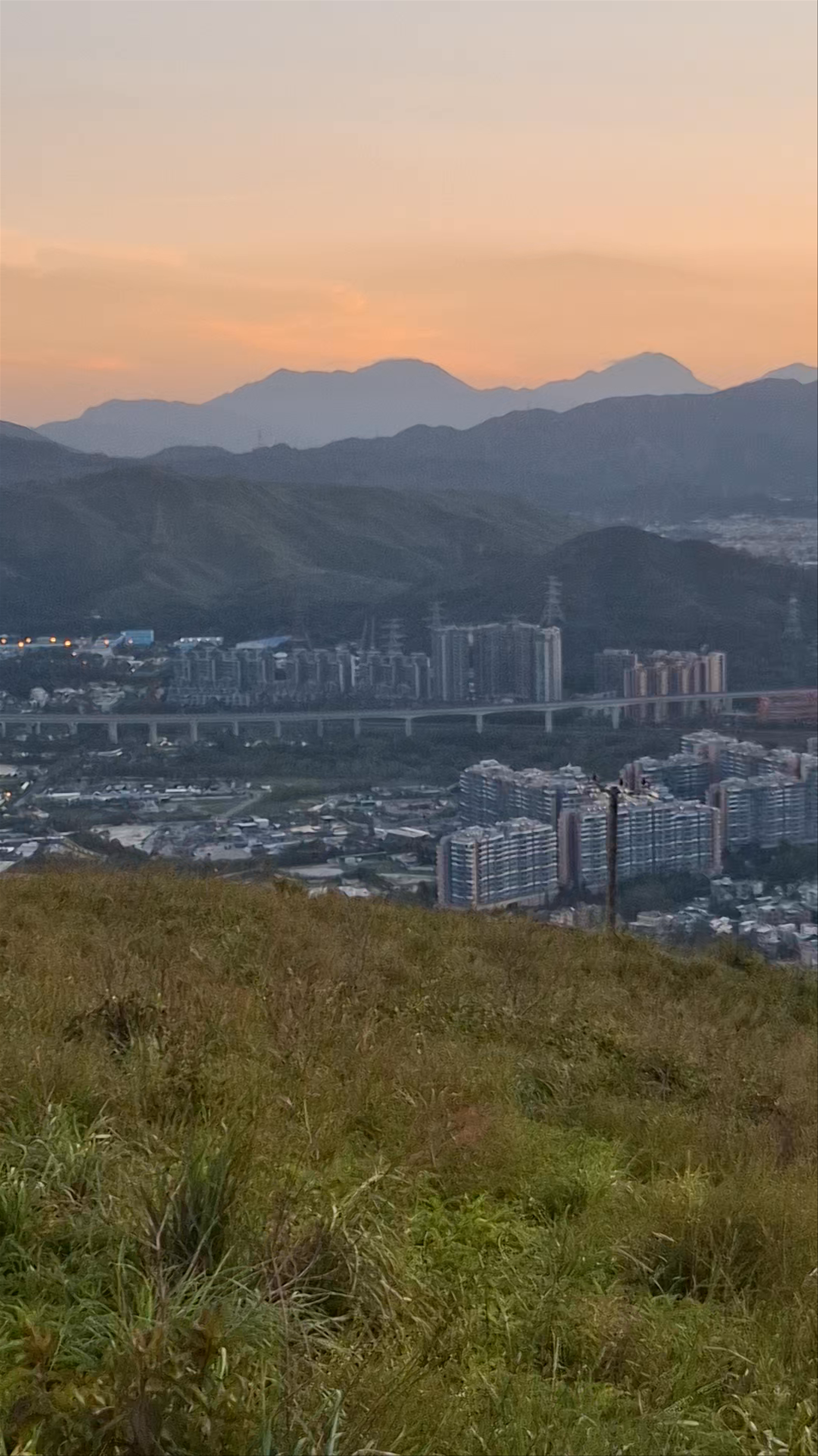 Sunset Serenity Over Kam Tin from Kai Kung Leng TETRA Radio Base Station
