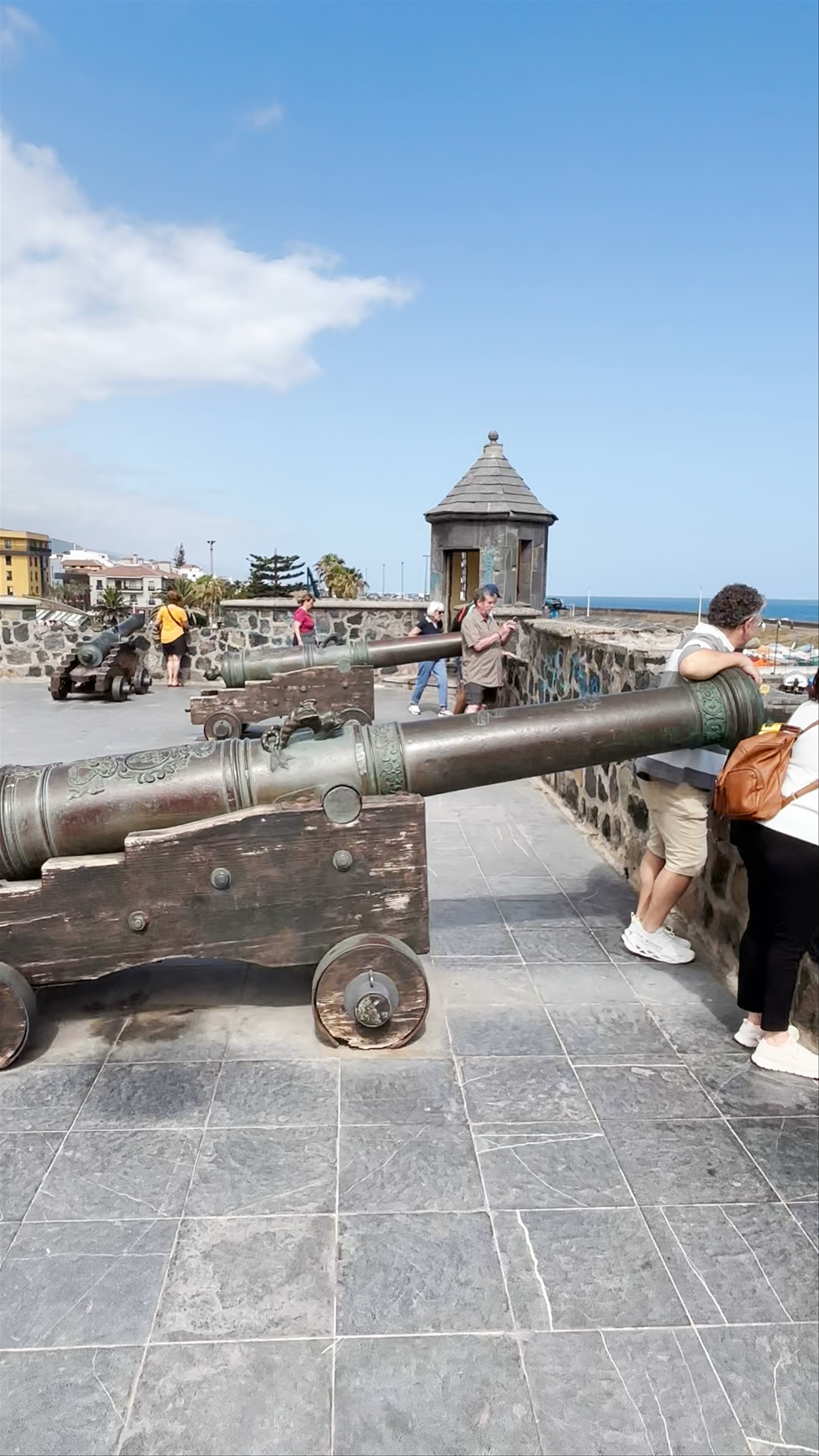 Historic Cannons and Ocean Views at Plaza de Europa, Puerto de la Cruz