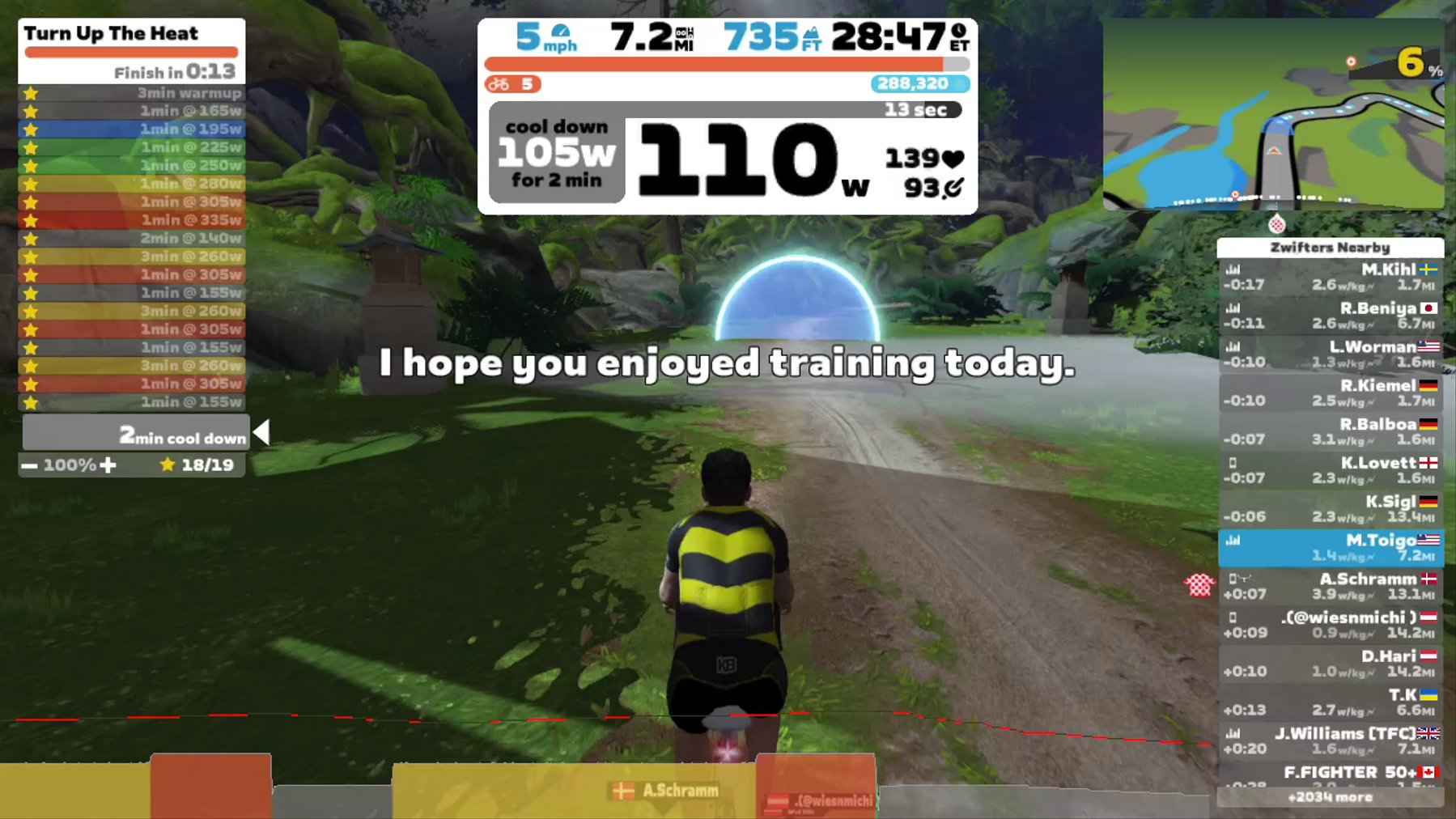 Zwift - Le Col - Training With Legends - Kristin Armstrong - Turn Up The Heat in Makuri Islands