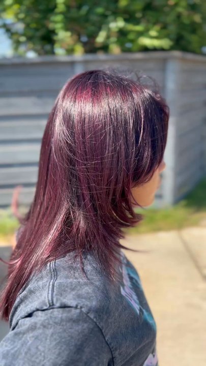 Prosper Hair - End result of my daughters hair with no visible highlights - Hair Salons Near Me - Prosper, Texas