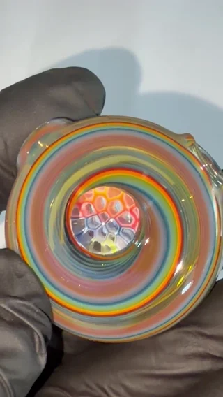 Preview pic of Striker Rainbow Hollow Disc Pendy