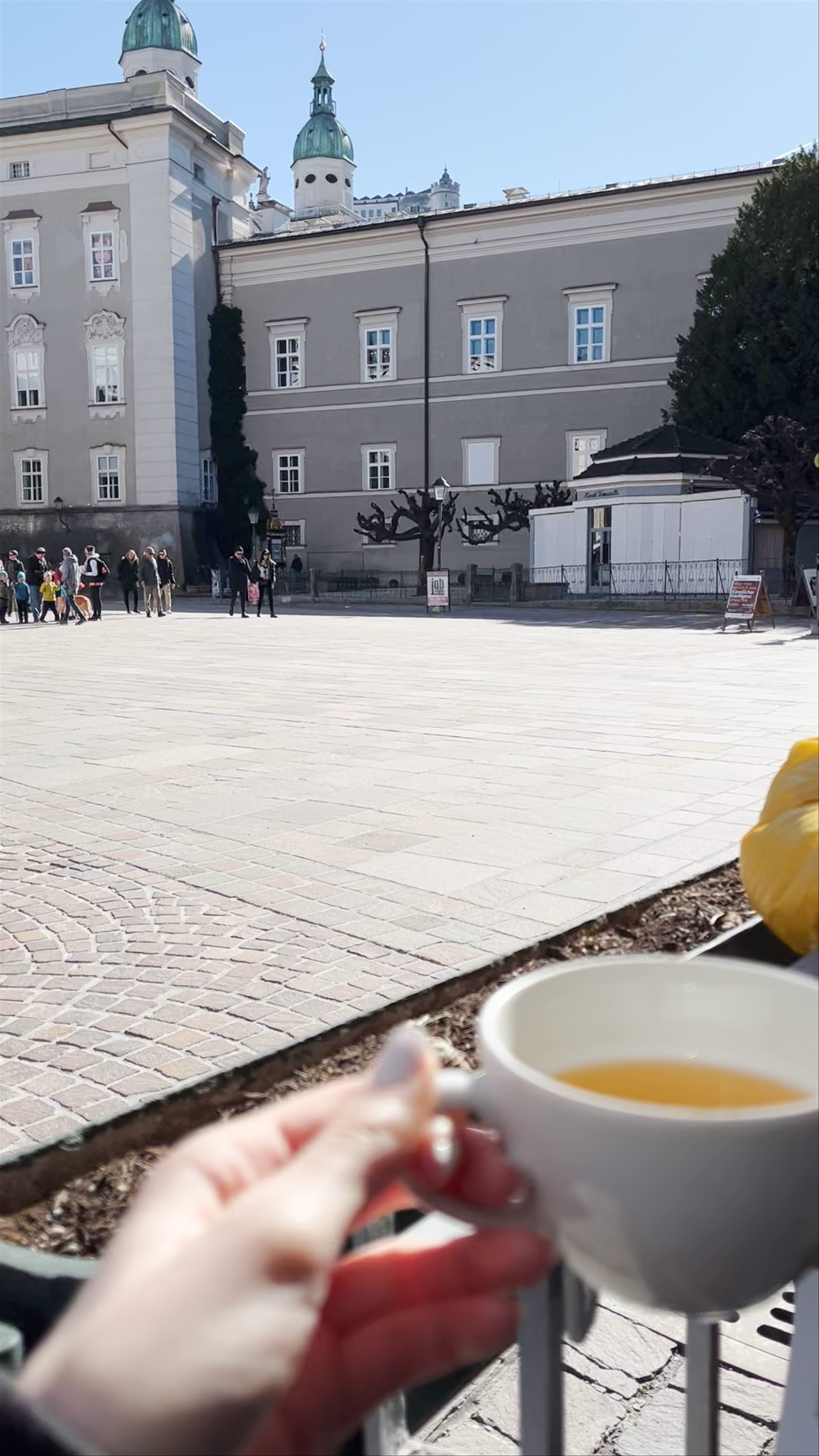 Sunlit Café Moments at Alter Markt, Salzburg