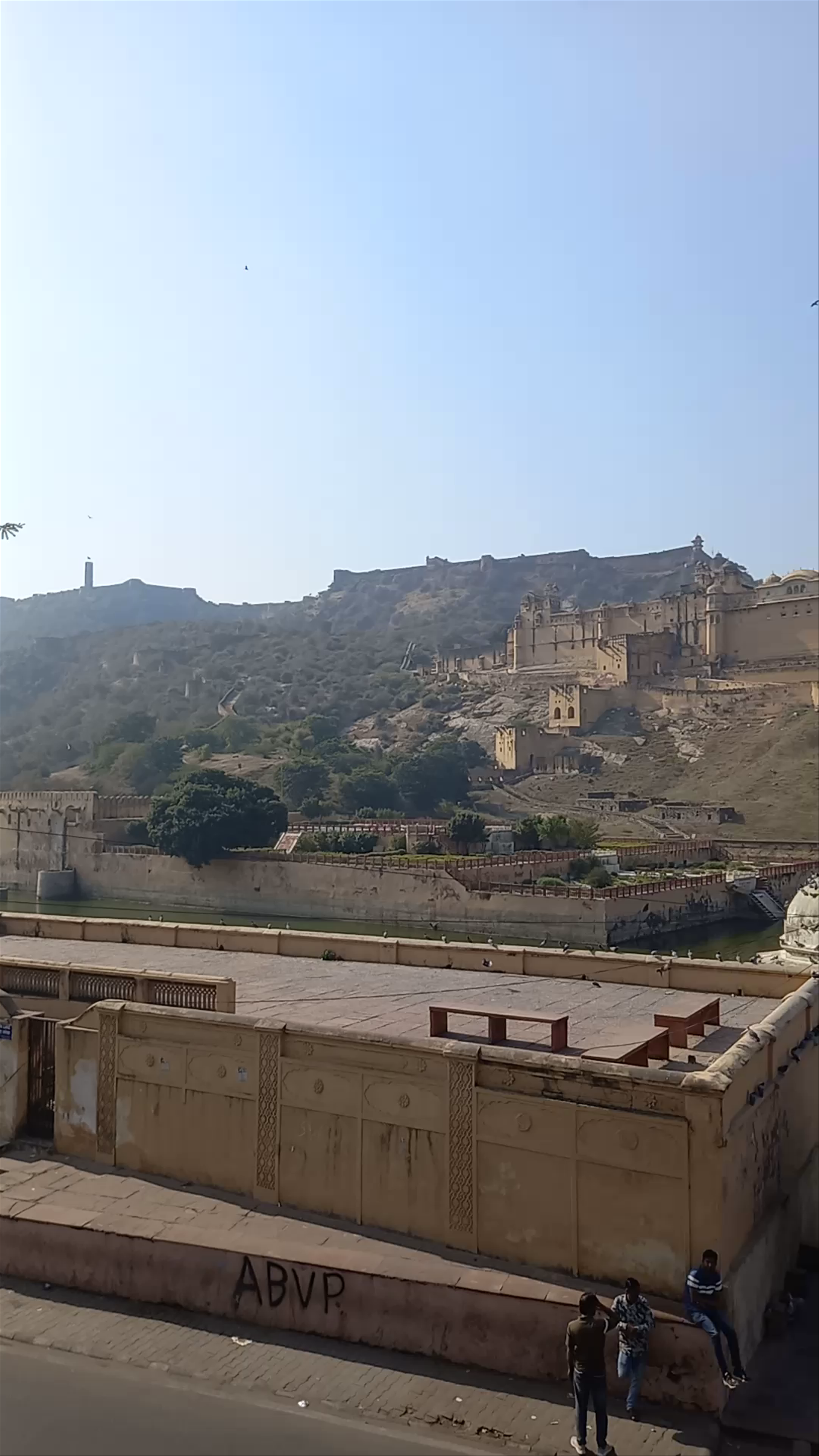Majestic Amber Fort Overlooking Maotha Lake, Rajasthan