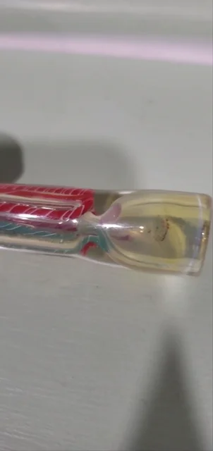Preview pic of Turquoise and Red Woven Chillum/One Hitter