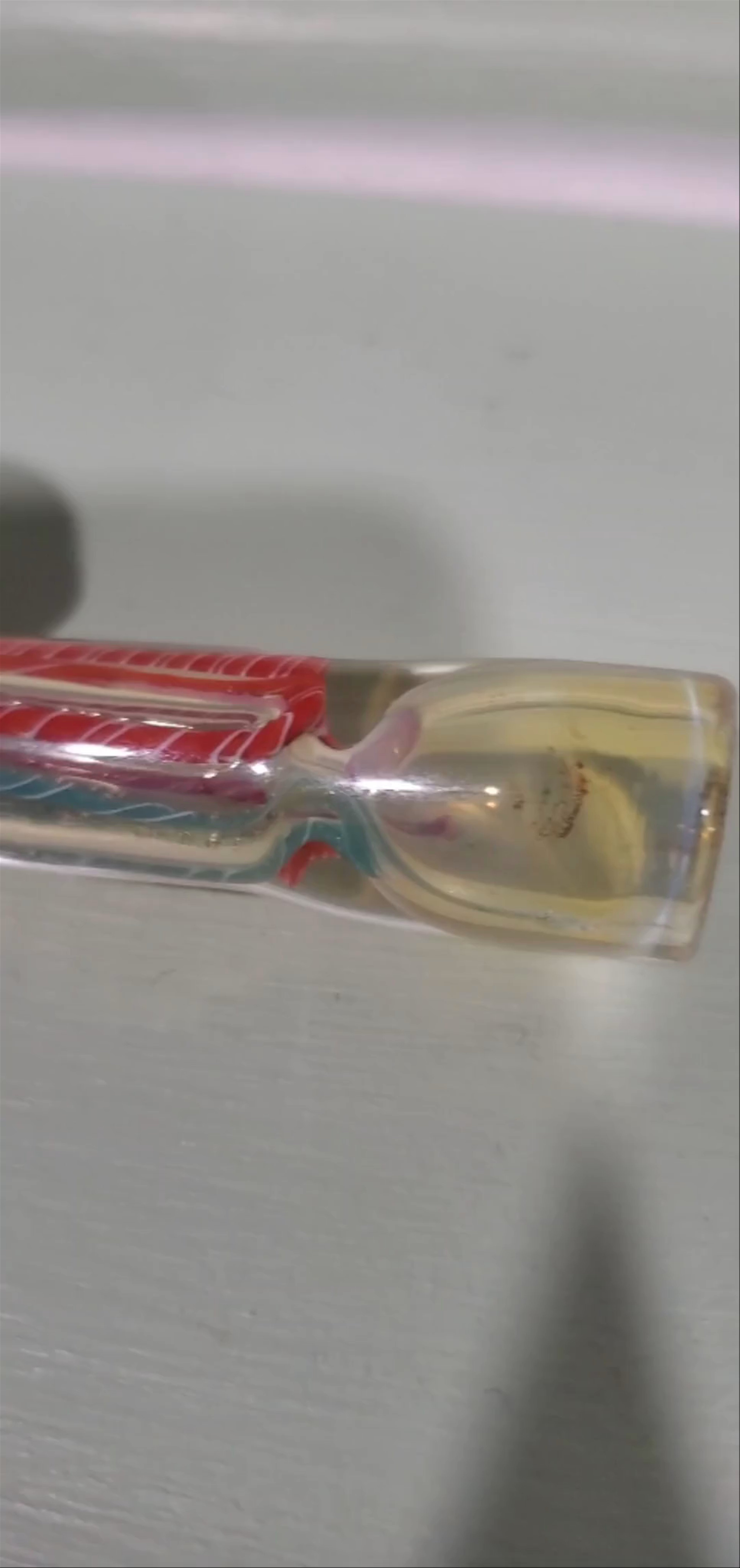 Preview pic of Turquoise and Red Woven Chillum/One Hitter