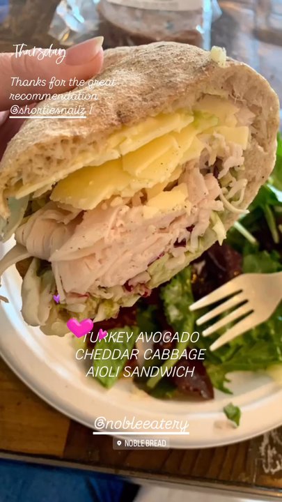 Noble Eatery - Turkey Avocado Cheddar Cabbage Aioli Sandwich - Sandwiches Near Me - Phoenix, Arizona