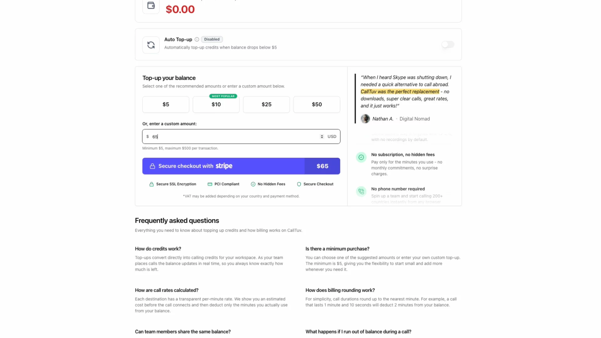 CallTuv: Cheap Calls From Your Browser image 1
