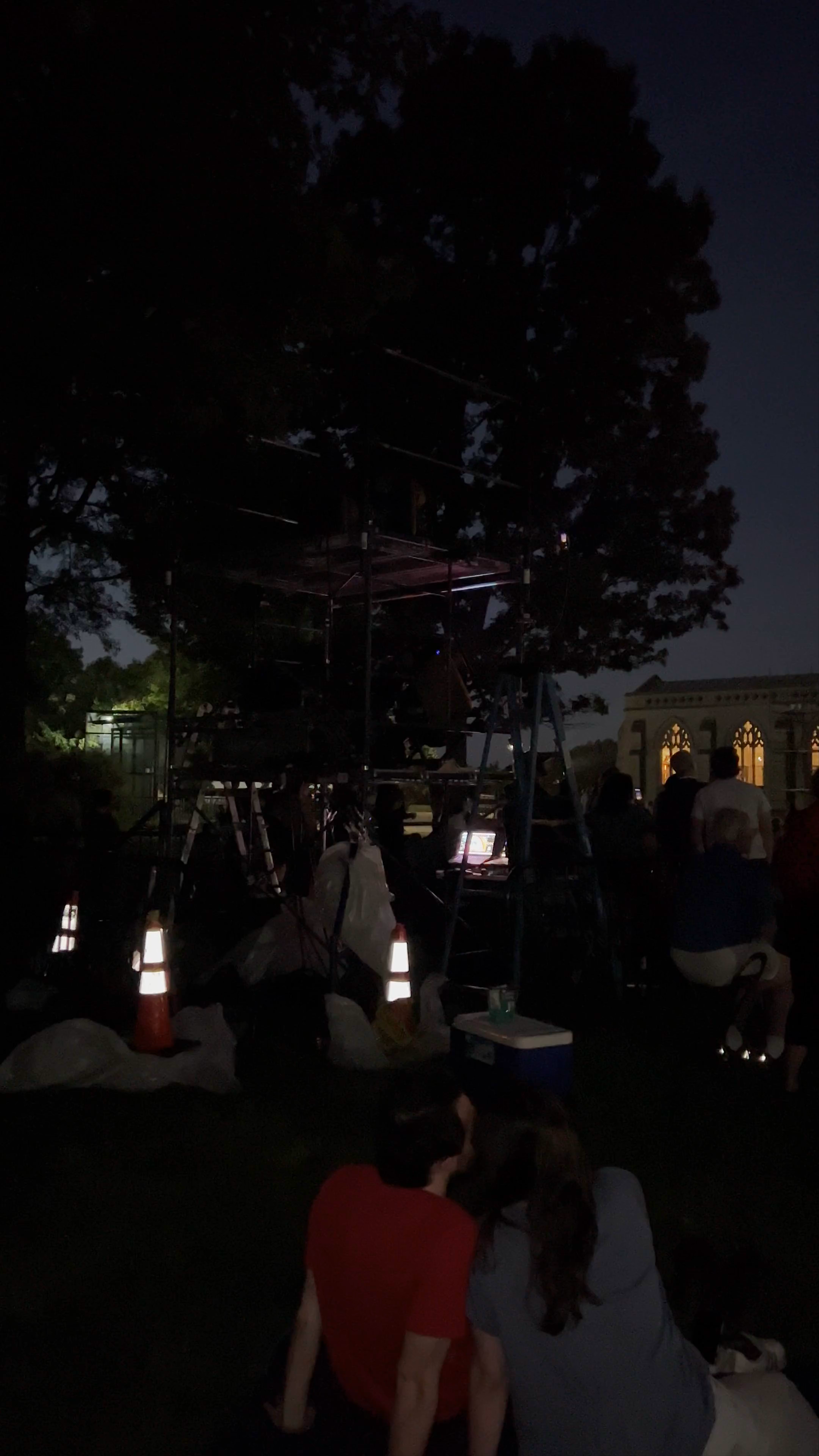 Nighttime Light Show at Washington National Cathedral
