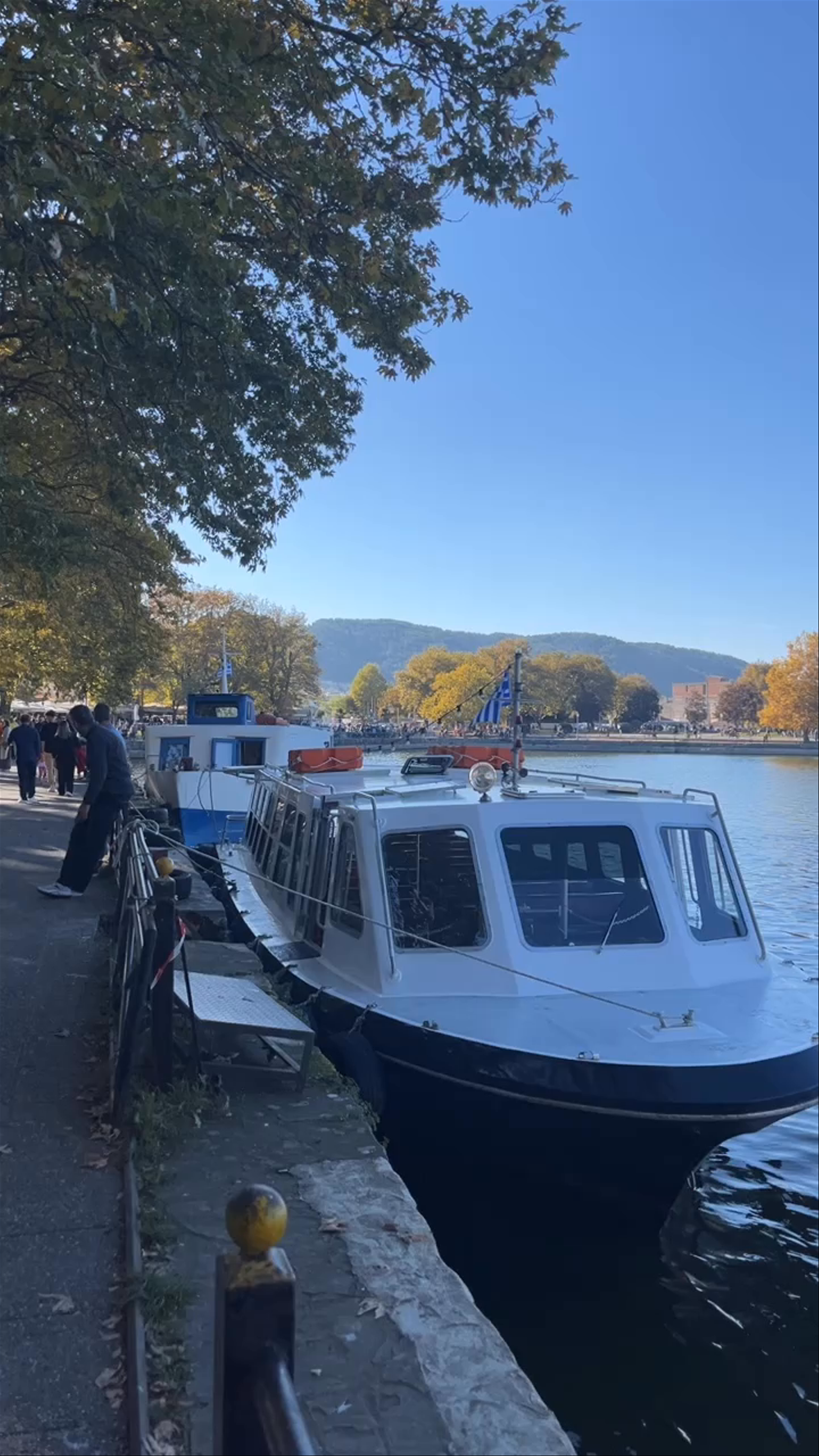 Serene Lakeside Walk at Lake Pamvotida, Ioannina, Greece