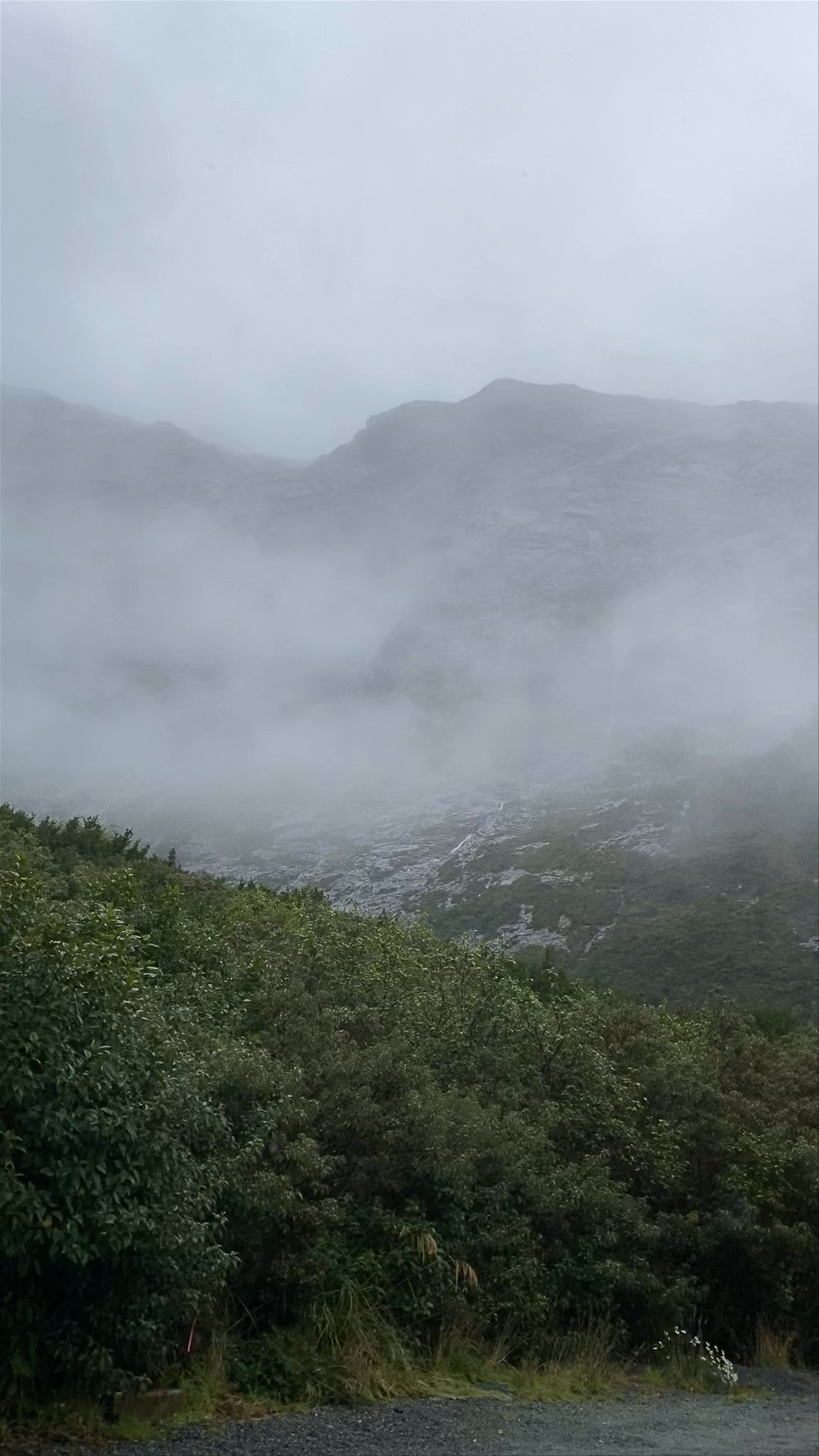 Mystical Mist and Mountain Majesty at Hundred Falls, Southland Region, New Zealand