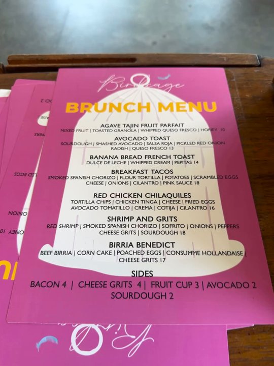 Birdcage - Menu - Salad Near Me - Atlanta, Georgia