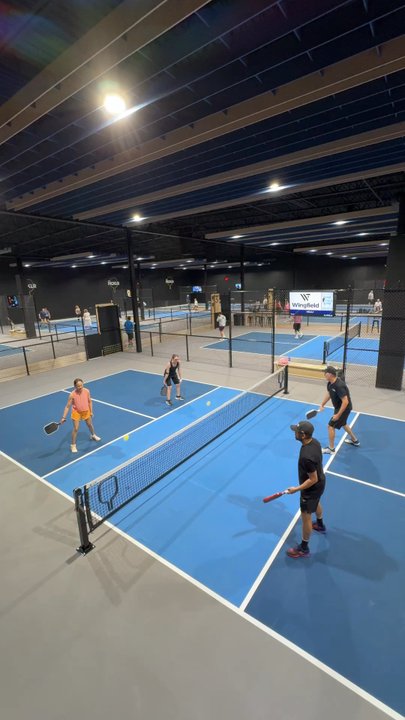 The Picklr Blaine - Warming up in Blaine's best indoor Pickleball club. - Pickleball Near Me - Blaine, Minnesota