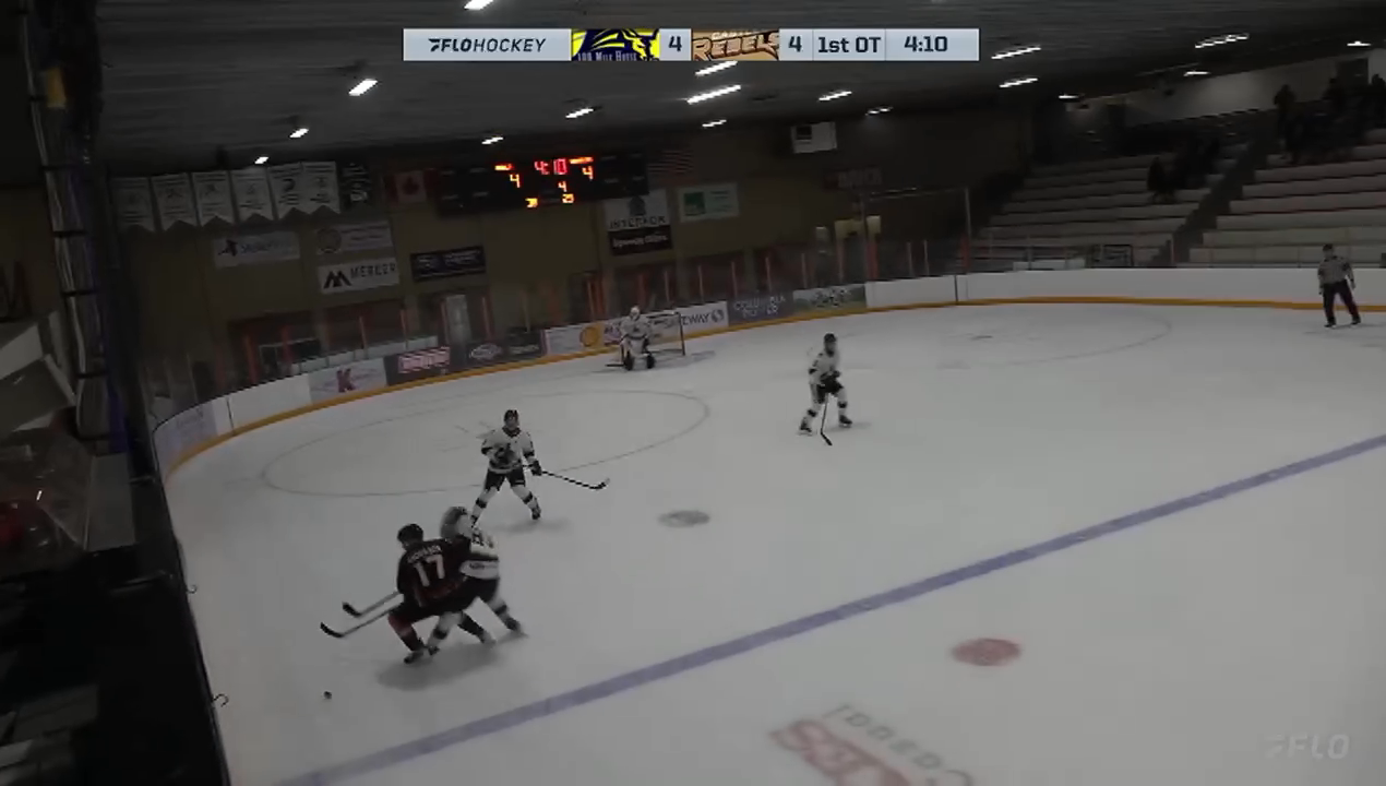 Joshua Gamble's Smart Pass Leads to OT Winner for Castlegar Rebels