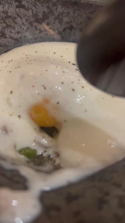 Leila - Mind blowing carbonara with hidden egg yolk and guess what.... The sauce is actually a foam! - Italian Near Me - Honolulu, Hawaii