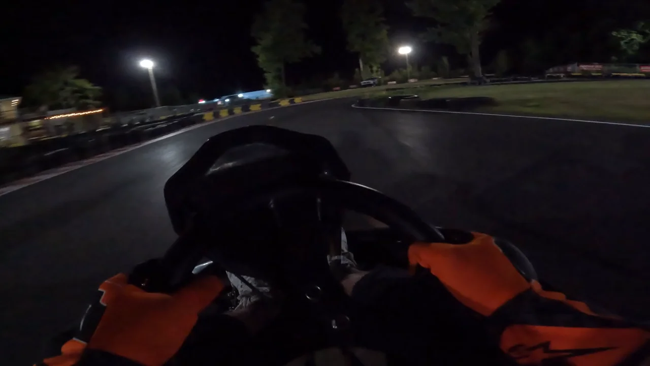 A coach's note drawn on lap 1 at T5, Karting St-Alphonse