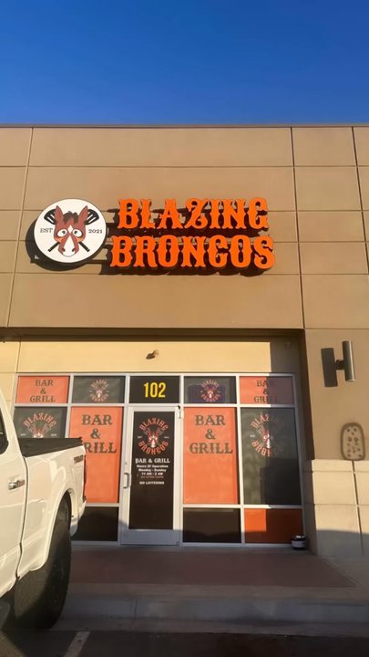 Blazing Broncos - I like that you can built your own burger, you can add bacon, mushrooms,cheese of your choice and toreados. The wings are also a must try. - Bars Near Me - El Paso, Texas