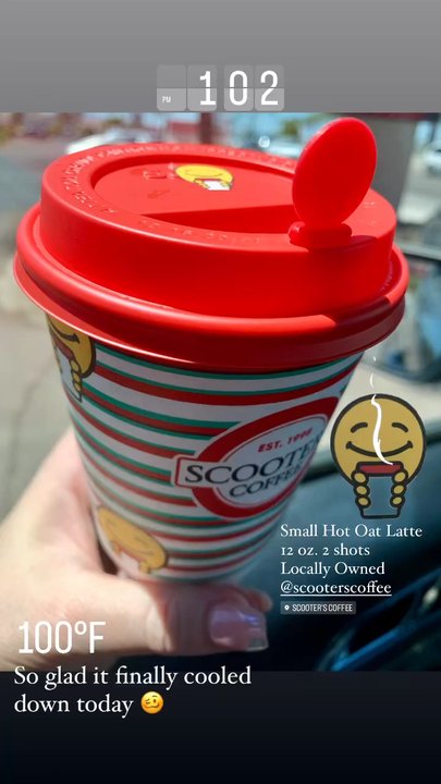 Scooter's Coffee - Small Hot Oat Latte - Coffee & Tea Near Me - Surprise, Arizona