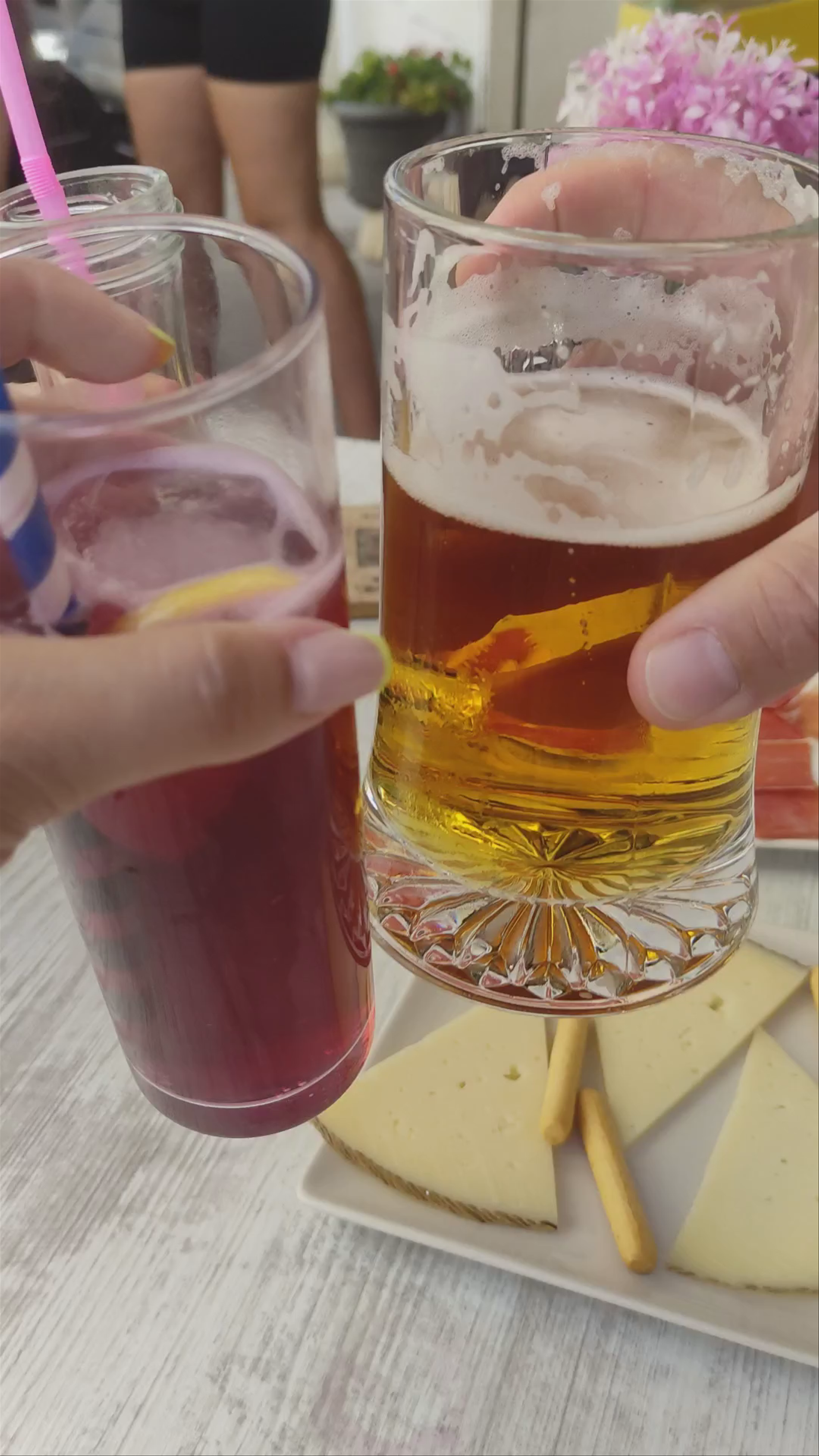 Sunny Tapas Moment at Mijas Town Hall Plaza