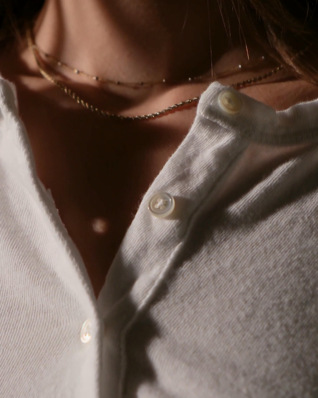 Jersey Long Sleeve Henley in Salt Pigment