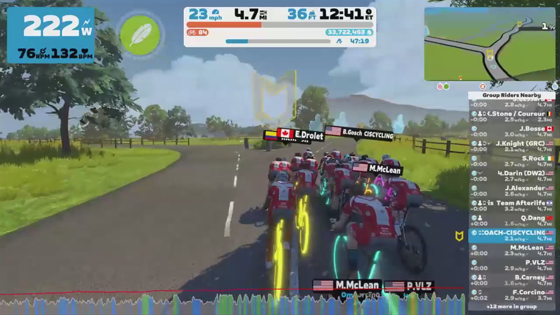 Zwift - Group Ride: Wednesday Worlds:  CIS Training Systems Group Ride  (C) on R.G.V. in France