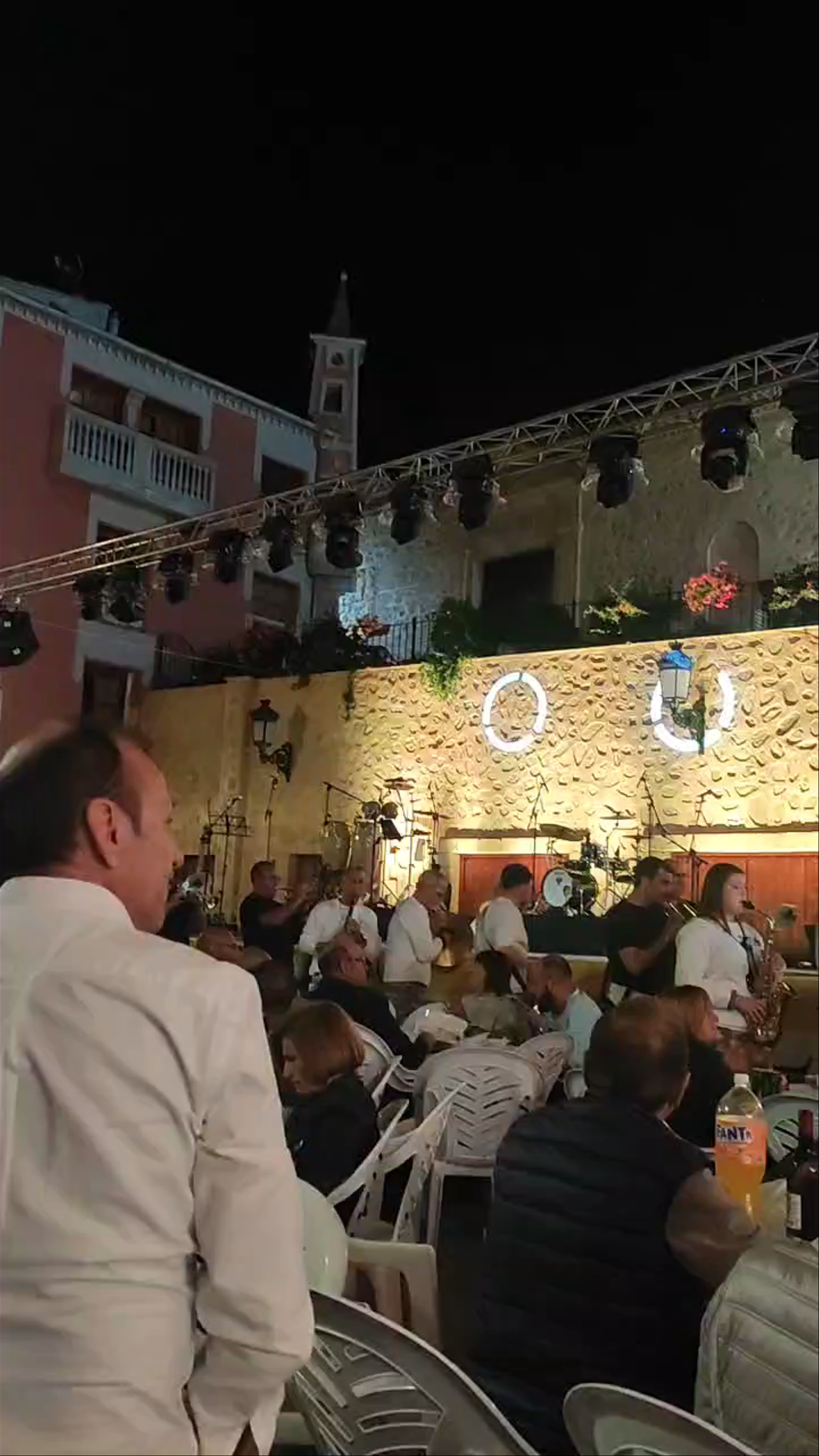 Night Festival in Plaza Constitución, Ulea, Spain