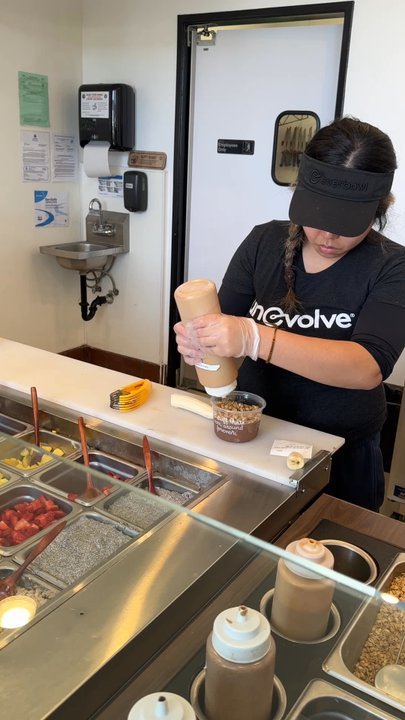 Everbowl - She was so nice and let me try samples. Lots of toppings to add - Acai Bowls Near Me - Chula Vista, California